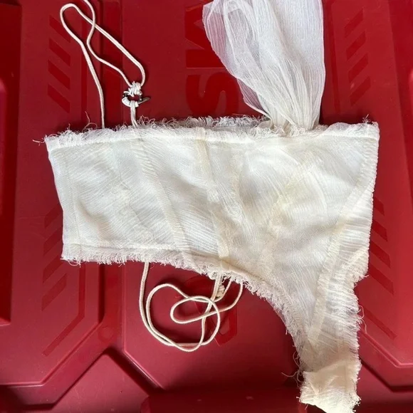 Hyein Seo Off-White Prom Cami Crop Top Tank